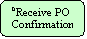 Rounded Rectangle: 6Receive PO
Confirmation

